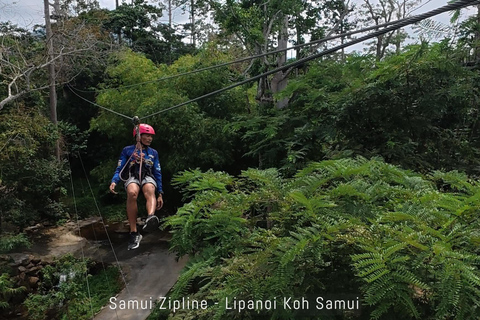 Koh Samui: Samui Zipline Adventure with Transfer service Zipline B - 16 Platforms