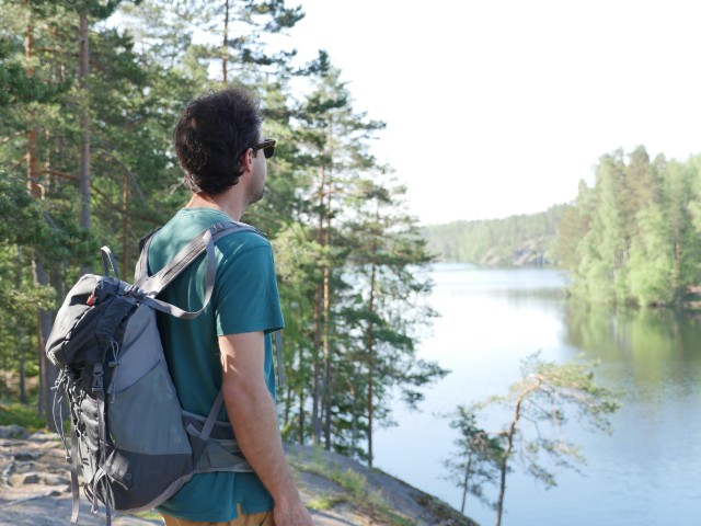 Visit From Helsinki National Park Hiking Tour with Food & Drinks in Vyand