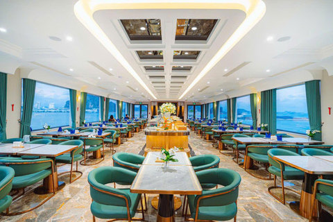 Leona Cruise: Ha Long Bay Day Tour with Cave & Titov Island Group Tour and Sharing Bus
