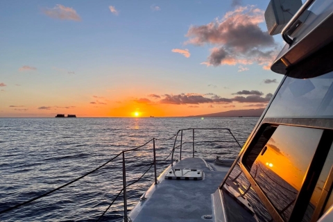 Honolulu: privé catamaran-zonsondergangcruise met een gids