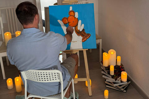 تجربة الفن والموسيقى على ضوء الشموع في أليكانتيفن وموسيقى على ضوء الشموع على لوحة كبيرة 30 × 30 أو 30 ×