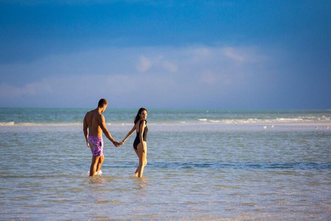 Holbox-tur från Cancun och Tulum med båt inkluderat