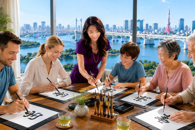 Tokyo: Create Your Japanese Name with Beach & Skyline Views