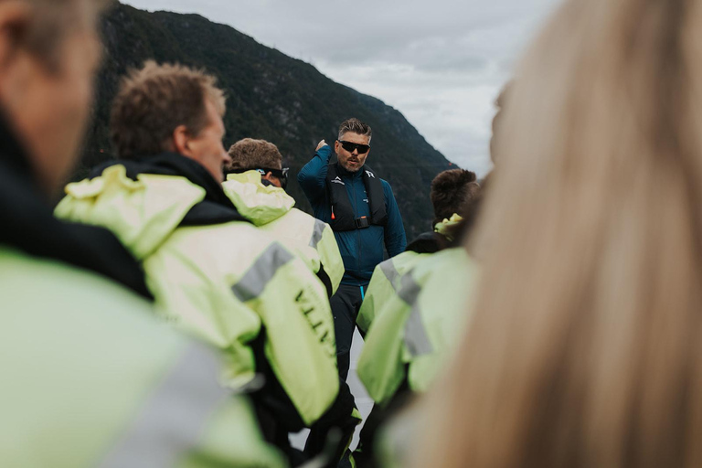 Øystese: Ekskluzywne safari po fiordzie Fyksesund prywatnym RIB-emØystese: Prywatne safari po fiordzie Fyksesund RIB