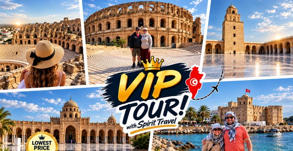 Vip Tour : El Jem, Kairouan, Monastir/Sousse|Pickup included