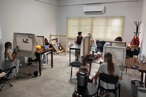 Pattaya: Rug Tufting Workshop at an Art Studio Café