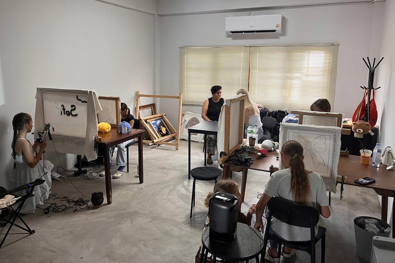 Pattaya: Rug Tufting Workshop at an Art Studio Café