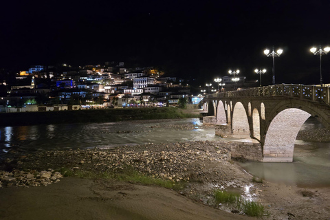 Night photography tour in UNESCO Berat city