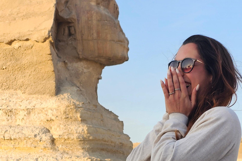 From Hurghada: Pyramids & Museum Small Group Tour by Van Small Group Tour without Entry Fees