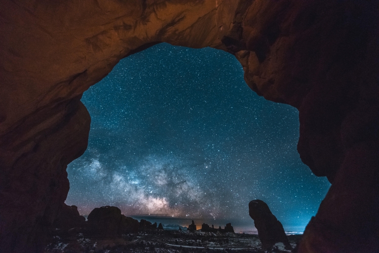 Moab: Las Ventanas en Arches Excursión guiada para observar las estrellas