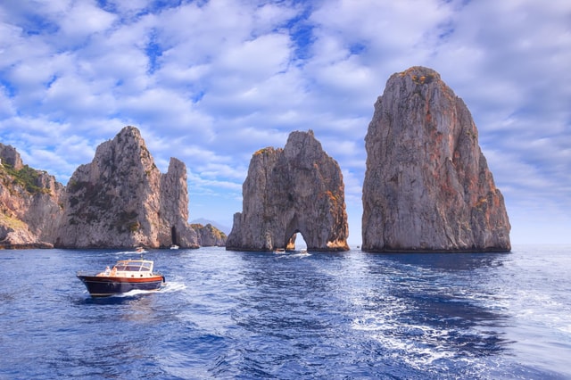 From Salerno, Amalfi & Positano: Capri Land & Sea Group Tour