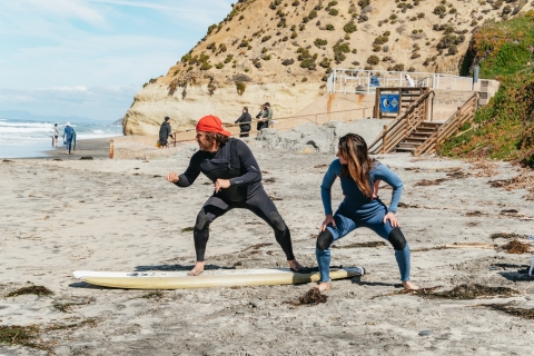 Solana Beach: privésurfles met board en wetsuit