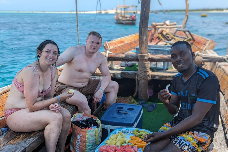 Zanzibar: Blue Safari van een hele dag met snorkelen en BBQ