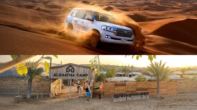 Dubai: Premium Safari, Camel Ride &amp; Al Khayma Camp 3-Buffets