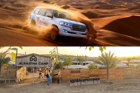 Dubai: Premium Safari, Camel Ride & Al Khayma Camp 3-Buffets