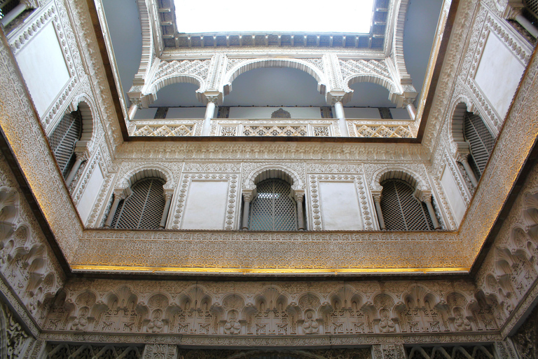 Sevilla: Königlicher Alcazar, Kathedrale und Giralda-Turm-TourTour auf Französisch