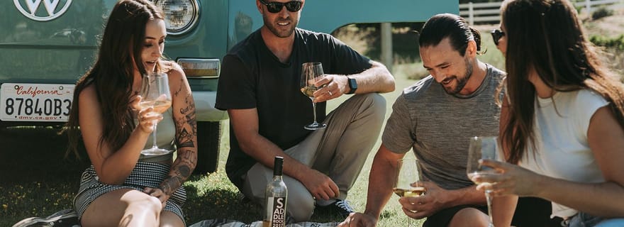 Malibu : visite en bus VW vintage et visite de vignobles