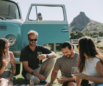 Malibu: Excursão de ônibus VW vintage e vinhedo