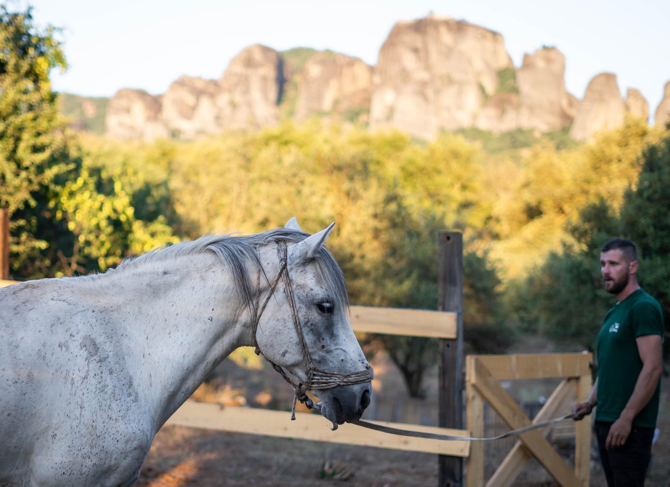 Kastraki: Ridning ved solnedgang i Meteora