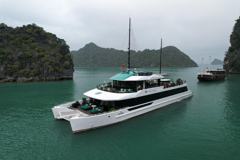 Halong Bay & Lan Ha Bay Day Tour on 5 Star Premium Cruise Pick up from Tuan Chau Harbor