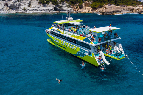 From Sa Coma: East Coast Glass Bottom Boat Trip New Sea Paradise - From Sa Coma 3-Hour Boat Ride