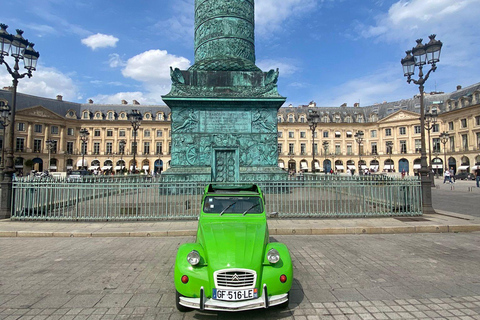 Paris: Guided City Highlights Tour in a Vintage French Car 30-Minute Tour Citroën 2CV