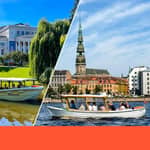 Riga: tour in barca elettrica sul canale e sul fiume con audioguida
