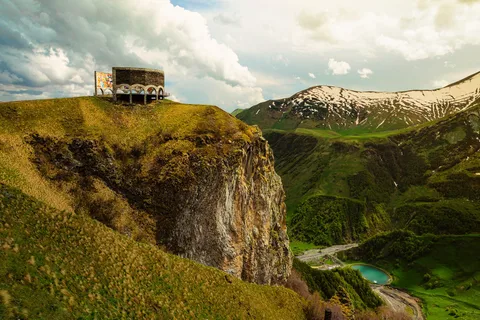 from Tbilisi Kazbegi Adventure: Ananuri, Gudauri & Gergeti