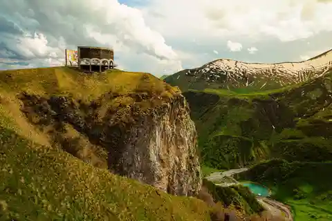 from Tbilisi Kazbegi Adventure: Ananuri, Gudauri & Gergeti