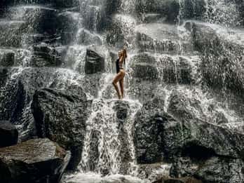 Ubud: Cascate di Kanto Lampo, altalena della giungla, terrazza di riso