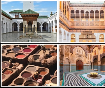 Fes: Royal Palace, Madrasa, Tannery & Souks and Medina Tour