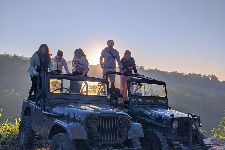 YOGYAKARTA MERAPI SUNRISE WITH A JEEP