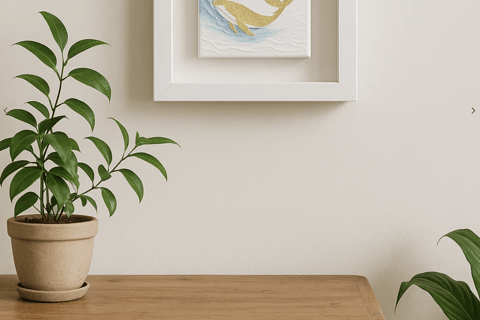 Frankfurt | Gold-textured art on canvas, framed with wine & music Frankfurt | Structural Art with Gold on Canvas, framed with Wine & Music