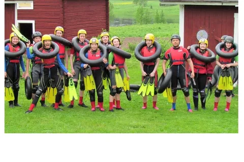 Levi: River Rafting Adventure with car tyre