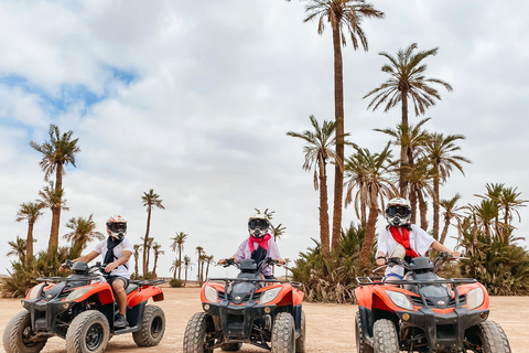 Activité quad à Marrakech : Oasis des Palmiers et désert de Jbilat