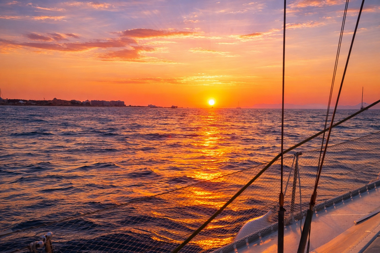 Rhodes: Private Luxury Sailing Yacht with Lunch & Dinner