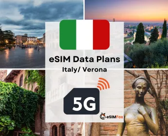 Verona: eSIM-Internet-Datentarif für Italien high-speed 4G/5G