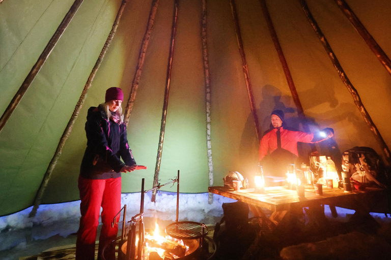 Rovaniemi: Ice Fishing, Snowmobile, and Net Fishing Tour