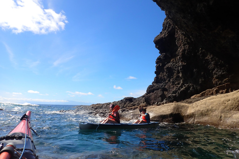 Avventura in kayak a Calheta: Tour della spiaggia di Zimbralinho o dell&#039;isolotto di Cal