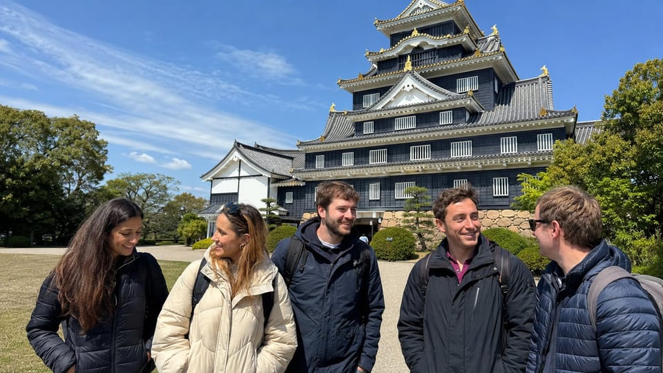 岡山：プライベート 草花園、城、地元散策