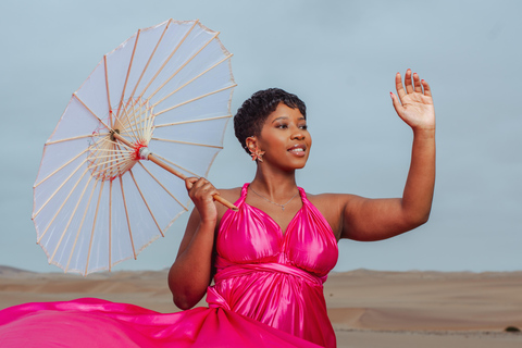 Swakopmund: Flying Dress Photoshoot Adventure in Swakopmund