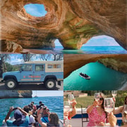 Benagil-Abenteuer: Jeep- und Bootstour mit Wein und Tapas