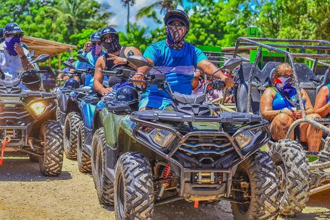 ATV and Buggy Excursion 4x4 in Punta Cana with Water Cave Shared ATV