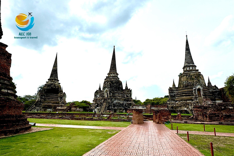 Ayutthaya 7 Temples Tour with Train, VIP Van, & Lunch
