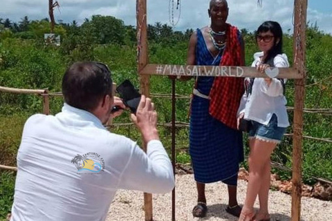 桑给巴尔：马赛村庄之旅和泻湖海龟游泳