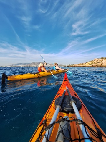 Visit Athens Sea Kayak Sunset Tour in Santorini