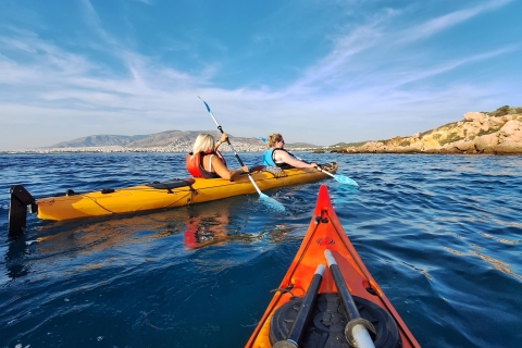 Athènes : Kayak de mer au coucher du soleilExcursion en kayak de mer au coucher du soleil à Athènes