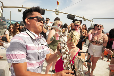 Ibiza: Boat Party with VIP Beds, Drinks, DJs, Saxophonist and Paella Basic Ticket