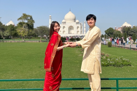 Coupe-file Taj Mahal visite guidée avec options multiplesBillets d'entrée aux monuments avec visite guidée et prise en charge et retour à l'hôtel