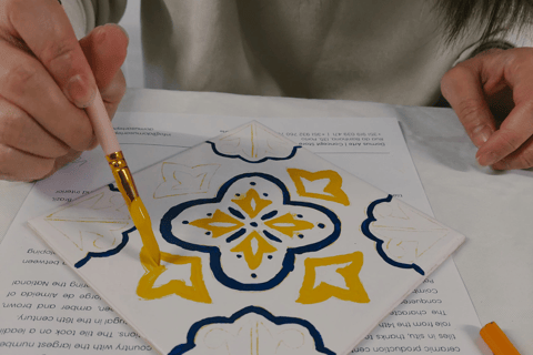 Porto: Tile-Painting Workshop with Glass of Port